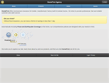 Tablet Screenshot of homefirstagency.com
